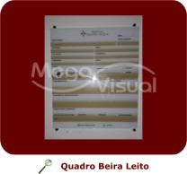 Quadro Beira Leito Lousa Em Vidro